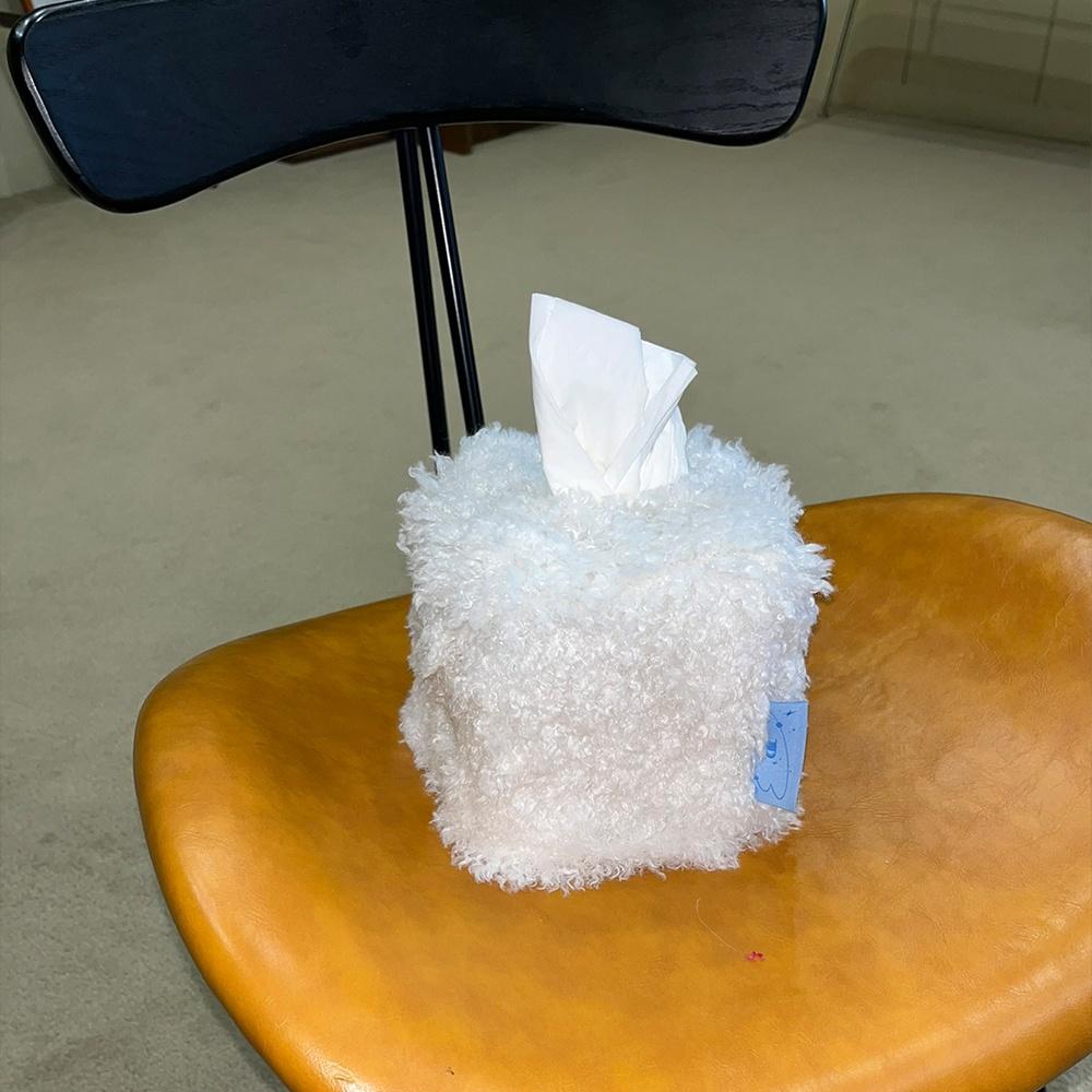 Fur-ppet Mini Tissue Case (White)