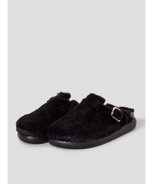 (WOMEN) 청키솔 퍼 크로그  블랙 (HH59K2C795)