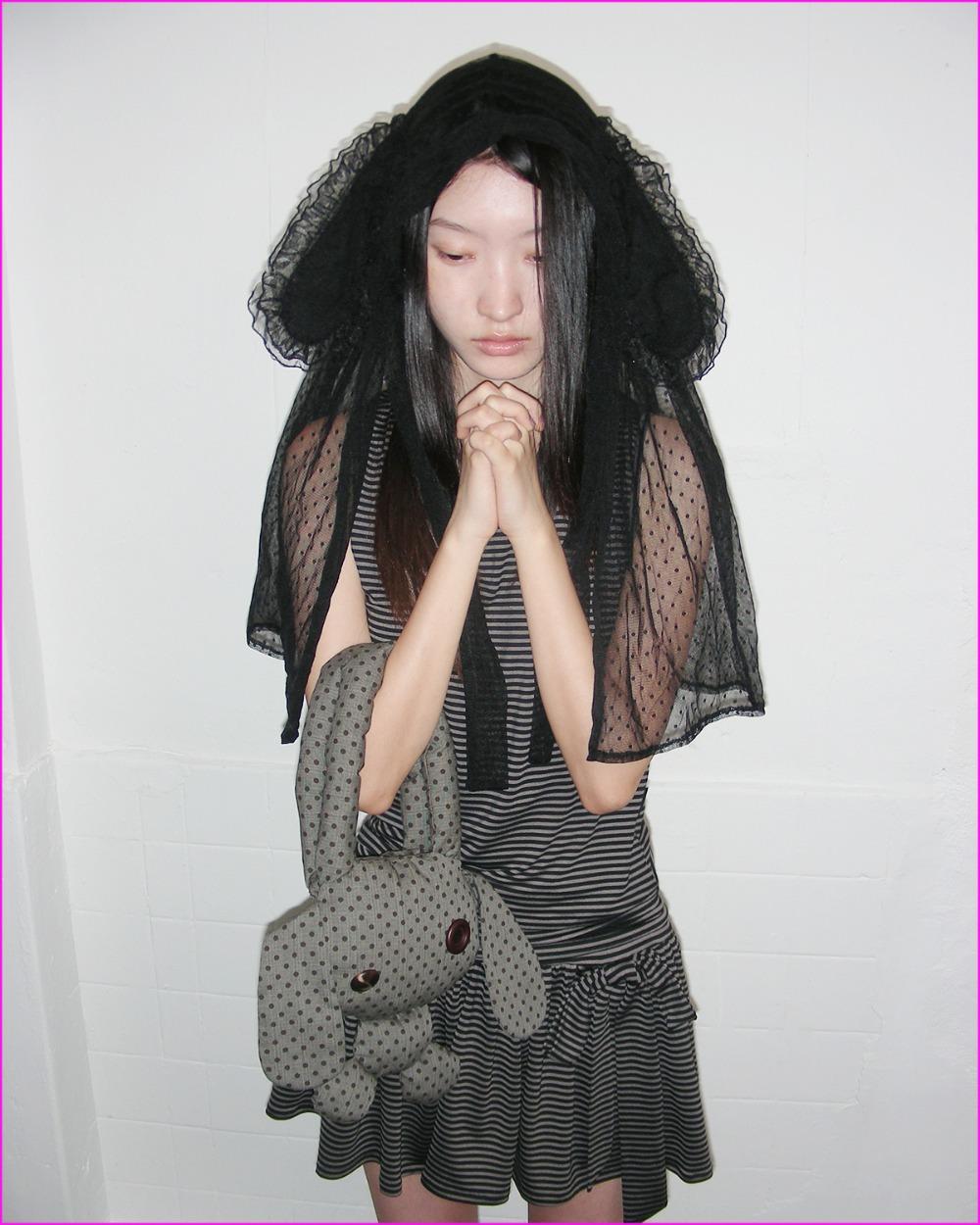 Praying Bunny Veil
