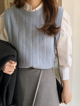 멜리 니트 베스트