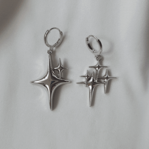 [Aespa Karina Earrings] Sparkle Sparkle Huggies Earrings