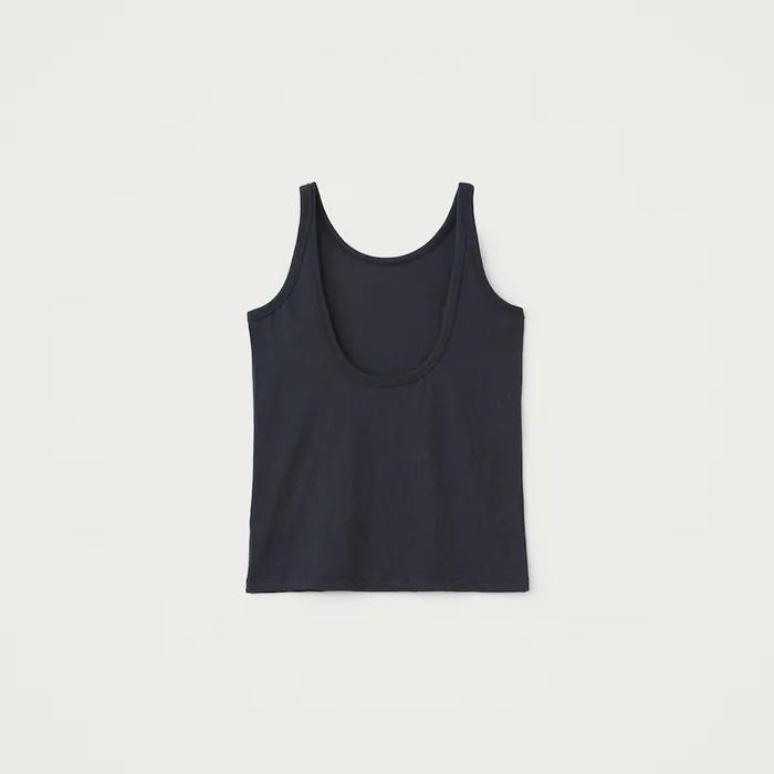 Noll Scoop Back Tank - Charcoal Navy