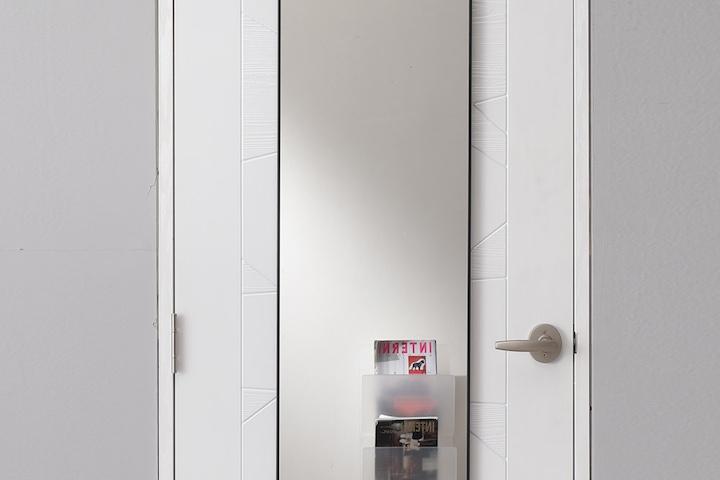 준우드 마틴 비산방지 알루미늄 문걸이거울 300 3colors