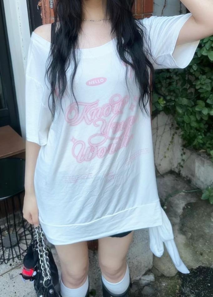 묘랑 unbal lettering strap t (3color)