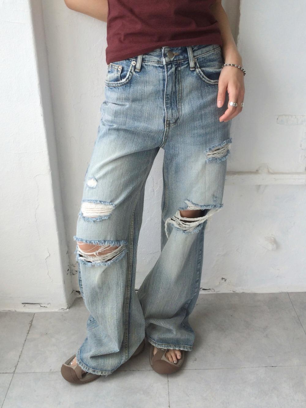miles destryoed denim 마일스 디스트로이드 데님