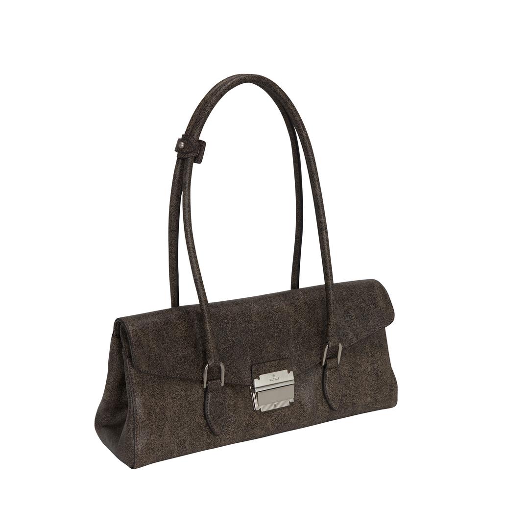 Occam Double Flap Shoulder M (오캄 더블 플랩 숄더 미듐) Brown