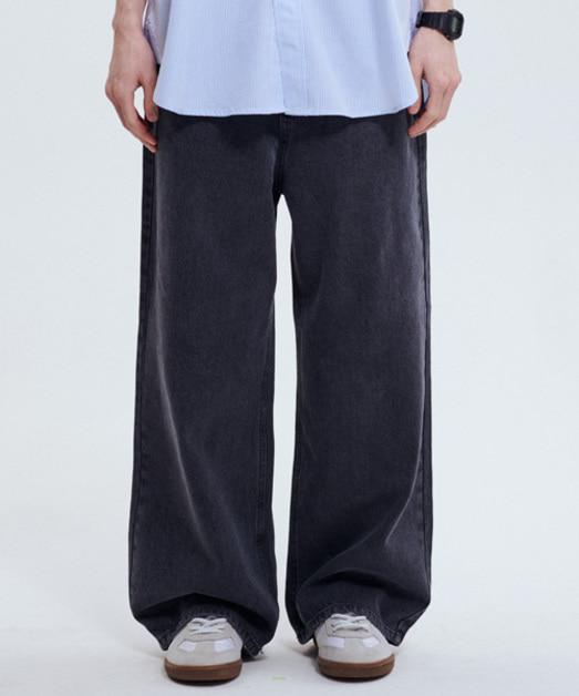 [11월 30일 예약배송] HT8702 웨어에버 와이드 데님 (DEEP GRAY)