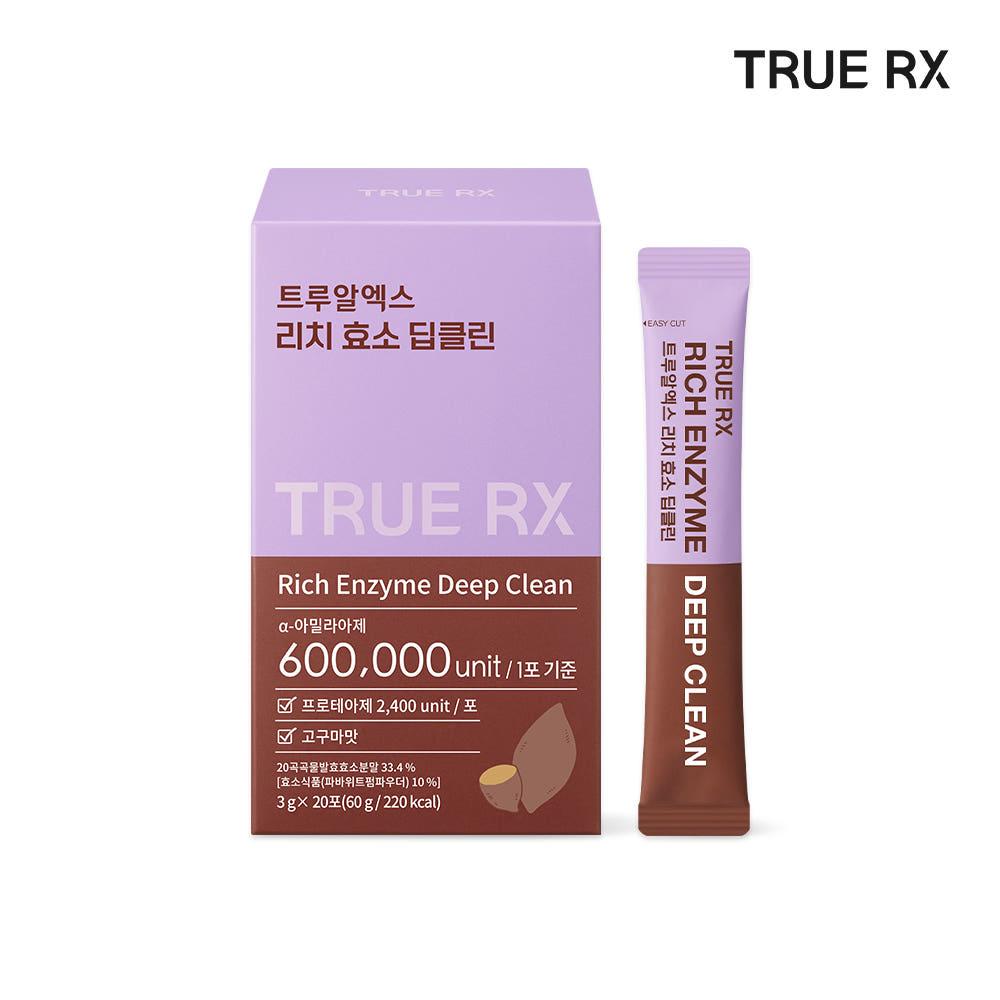 트루알엑스 리치 효소 딥클린 저분자 곡물 발효 소화 효소 20포, 1개