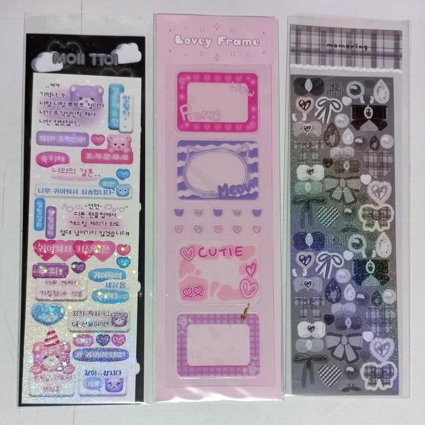 미개봉 작가님 씰스티커 판매합니다! 모모링 도미월드 아이오스튜디오