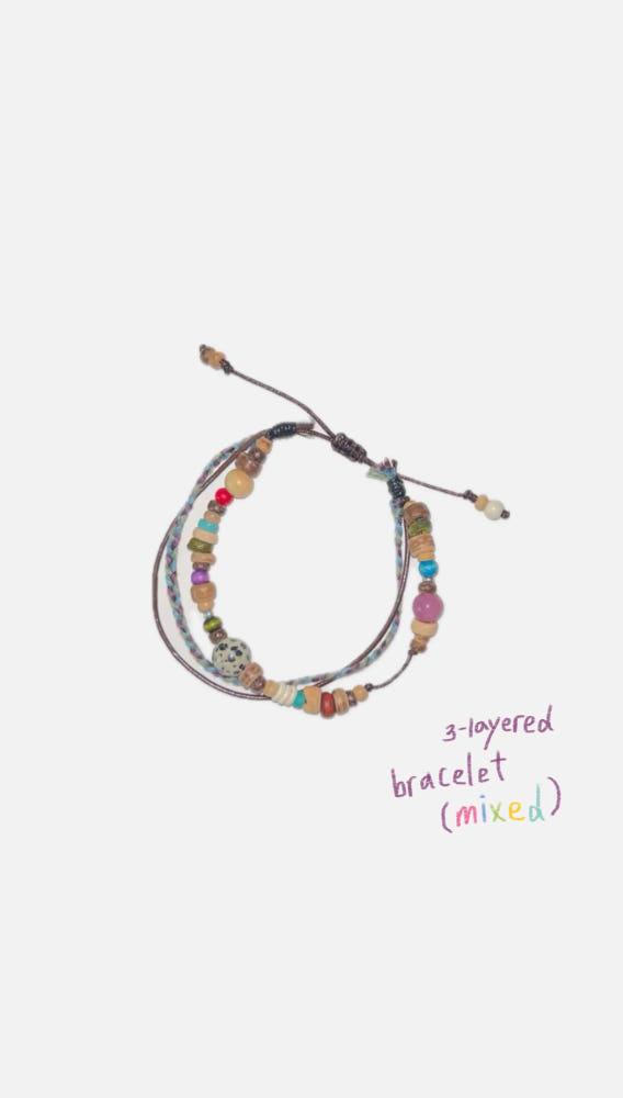 3-layered bracelet(mixed)