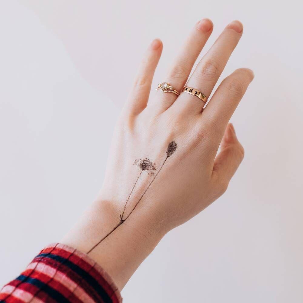 태틀리 Queen Anns Lace 타투스티커 페어 2매