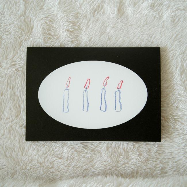 카드-촛불