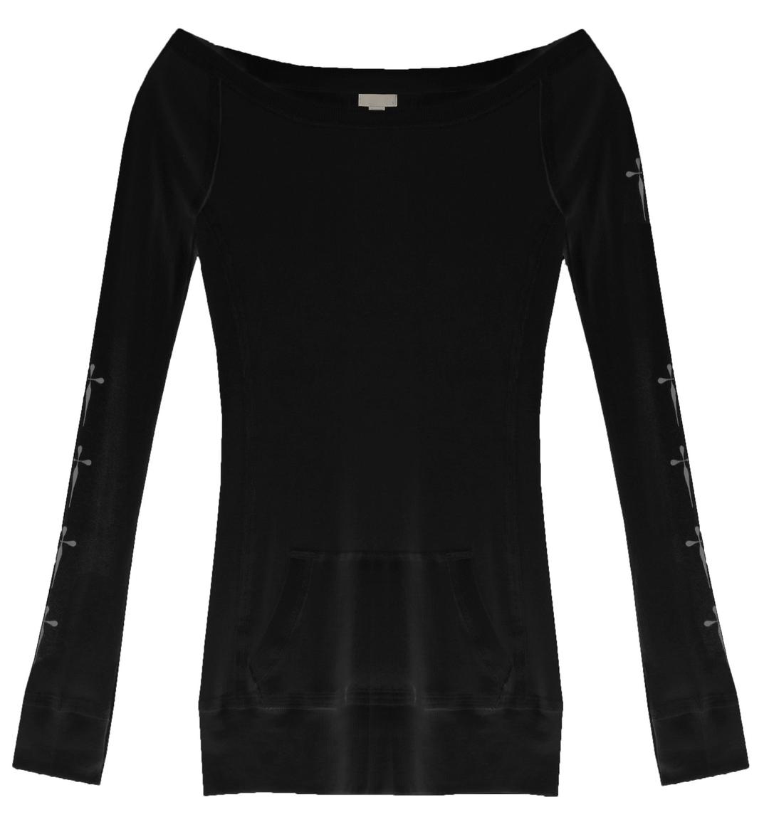 Off-shoulder mini dress (Black)