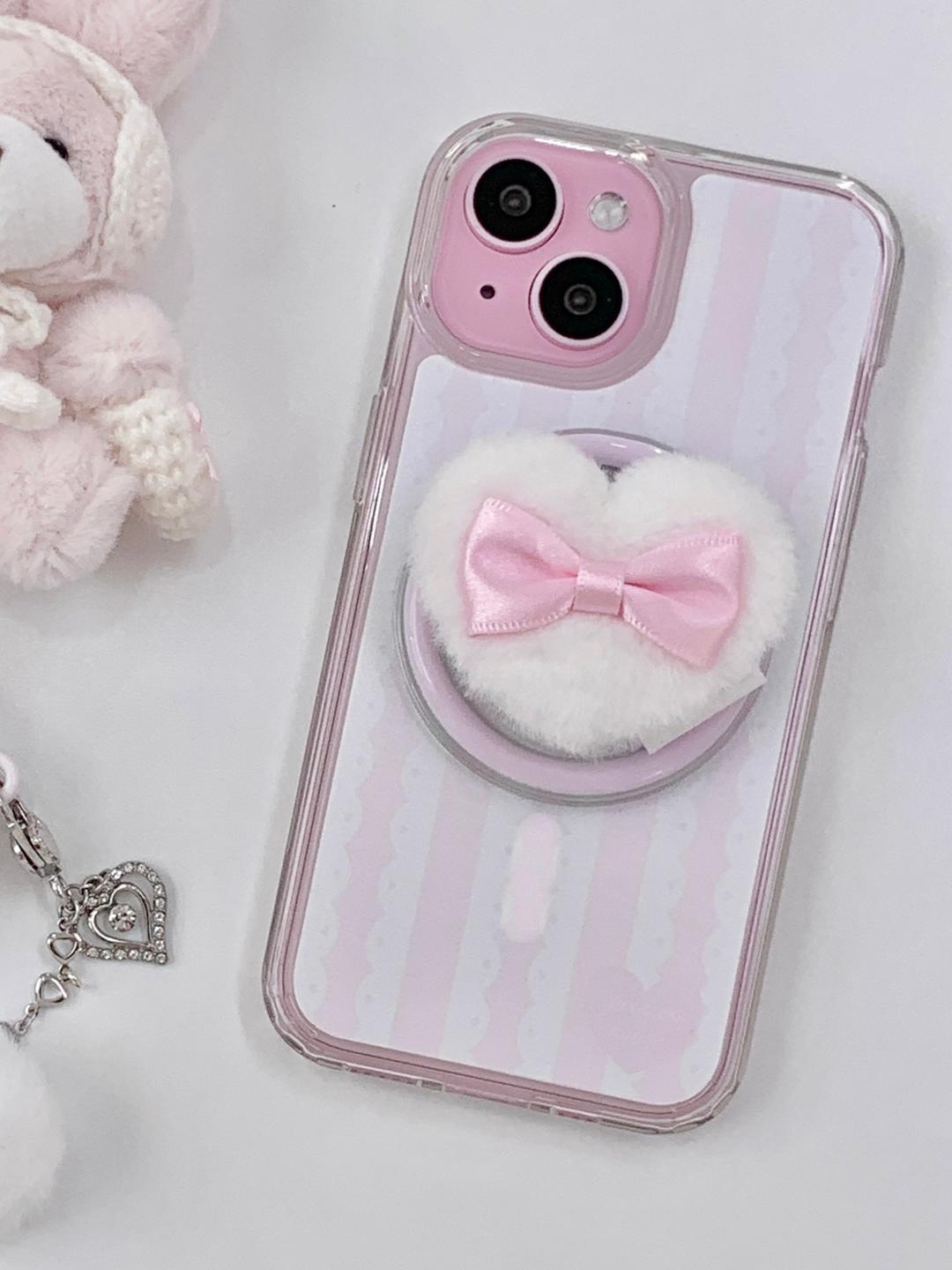 heart puff phone grip - magsafe