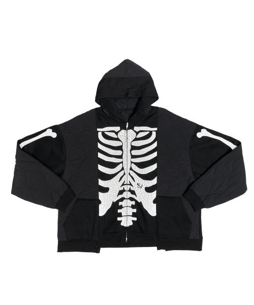 FR ZIP UP HOODIE BLACK