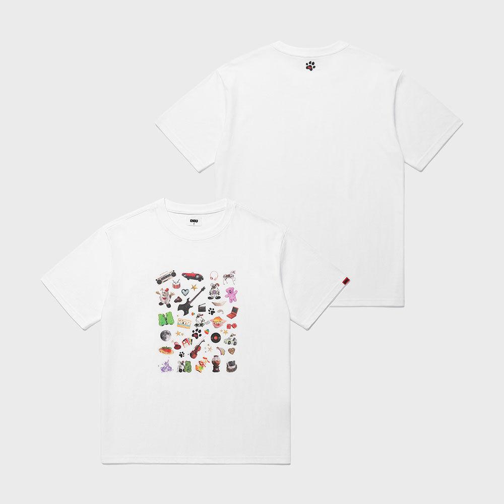 ENOUXNGC_파티 스티커 티셔츠_화이트(EN2CMMT536C)