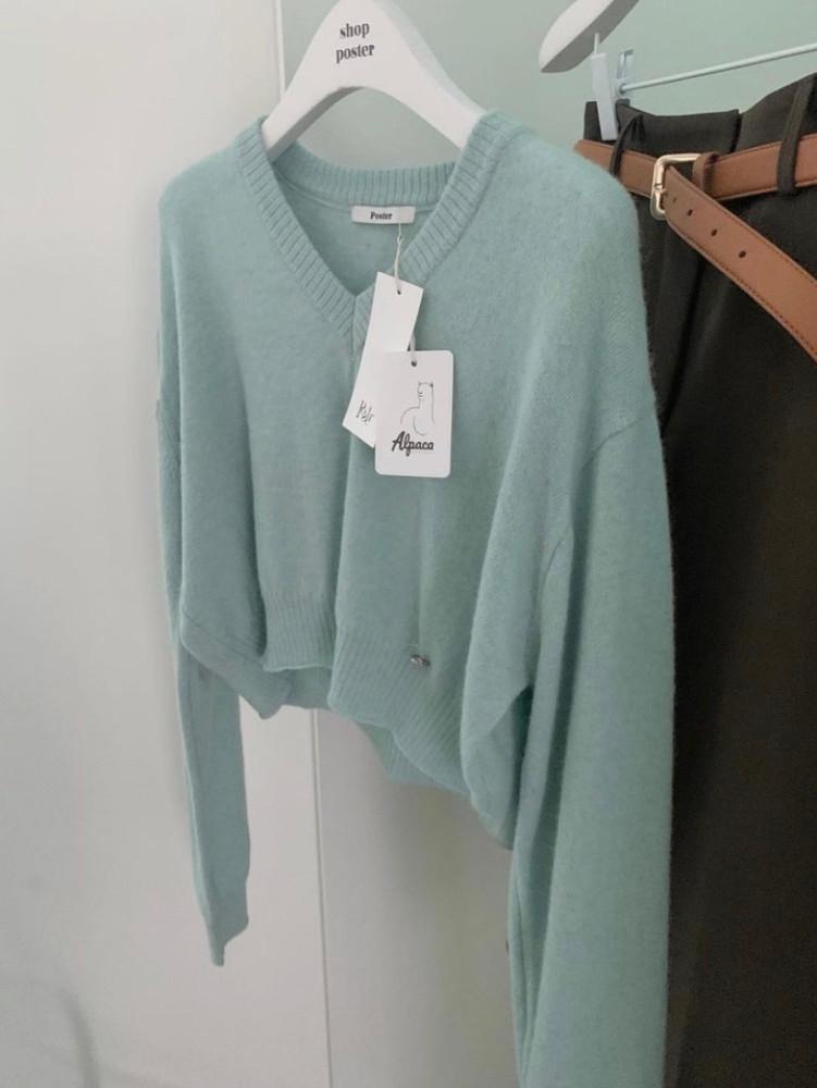 pyt 포스터 베이비 알파카 니트