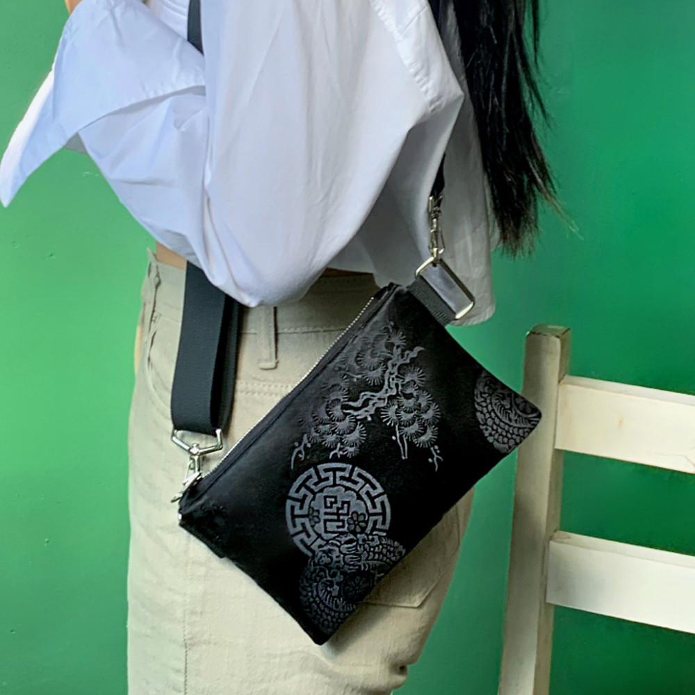 한복에어울리는가방 여권가방 파우치백 스트랩 손목 가방 해외여행