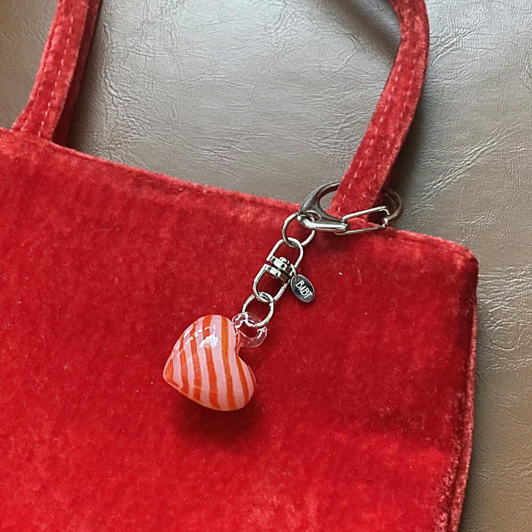 BABT strawberry jam key ring (hand made)