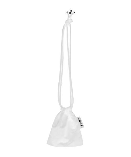 All White String Mini Bag [ White ]
