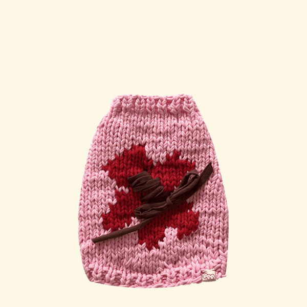 FLOWER HAND KNIT (PINK)
