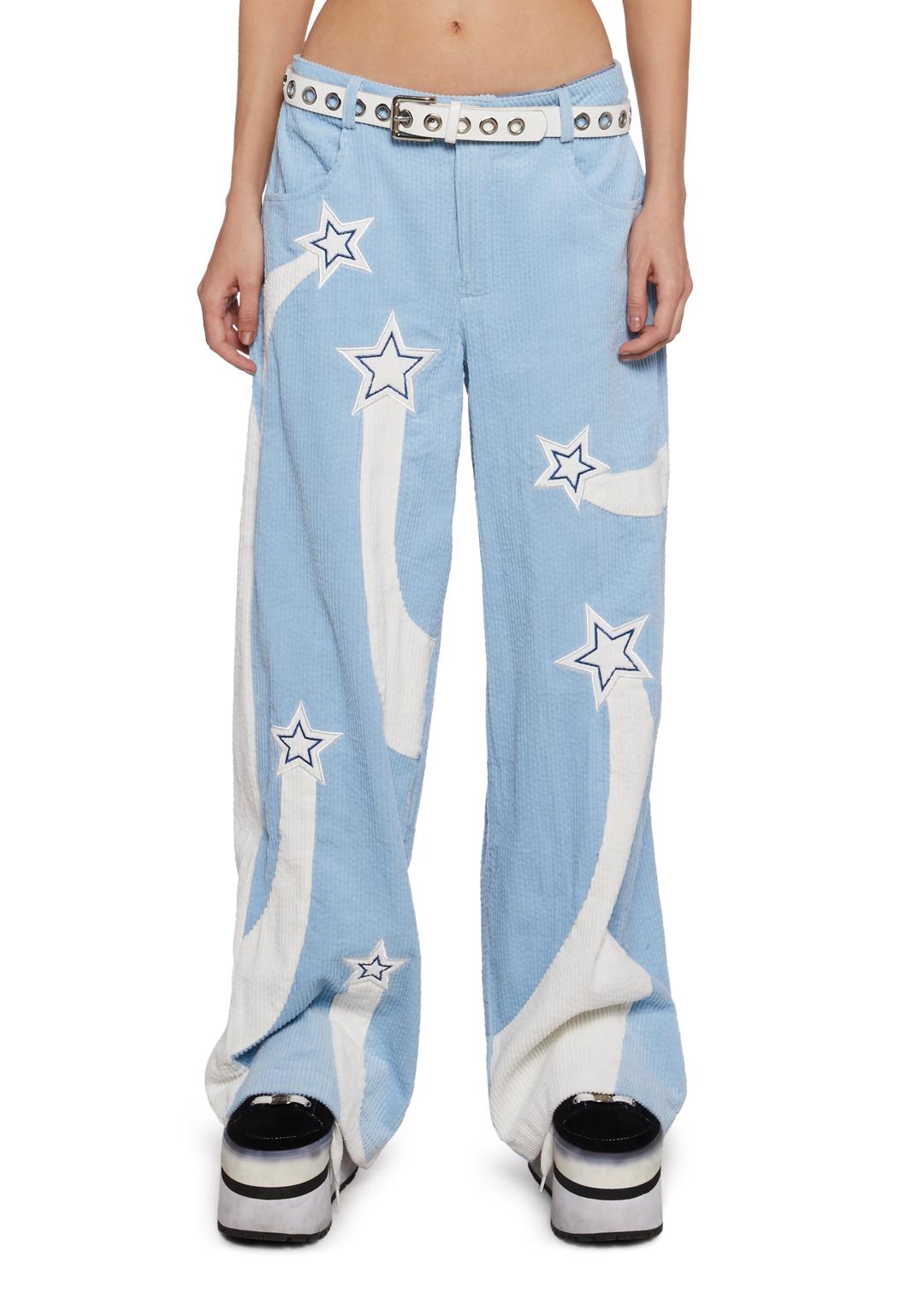 Living The Dream Wide Leg Pants - Blue - BLUE / XX-Small