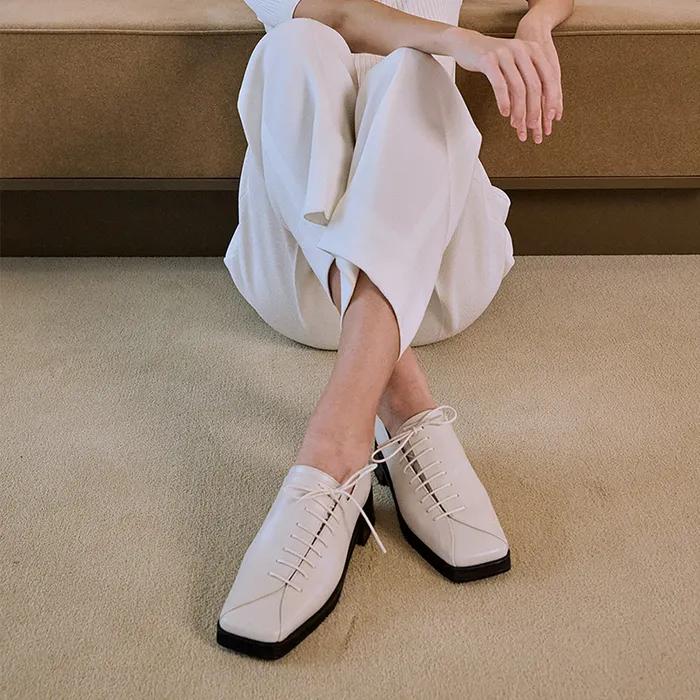 London loafer / cream(2/4/6CM)