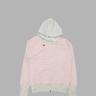 STRIPE UNBALANCED ZIPUP HOODIE (PINK)