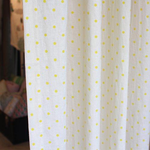 yellow dot curtain