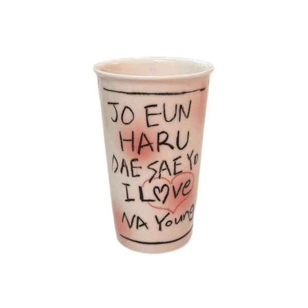[viviflo] 조은하루대세요 custom cup / 레터링 머그 주문제작 컵 (3color)