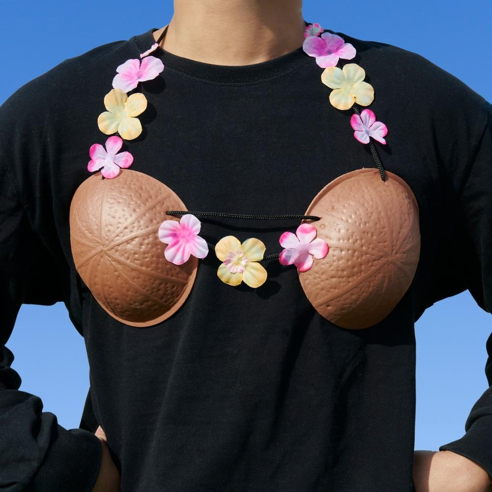 코코넛 브라 웃긴 재밌는 생일 쓸데없는 신박한 선물