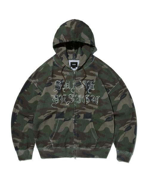 THERMAL CAMO HOOD ZIP UP [CAMO]