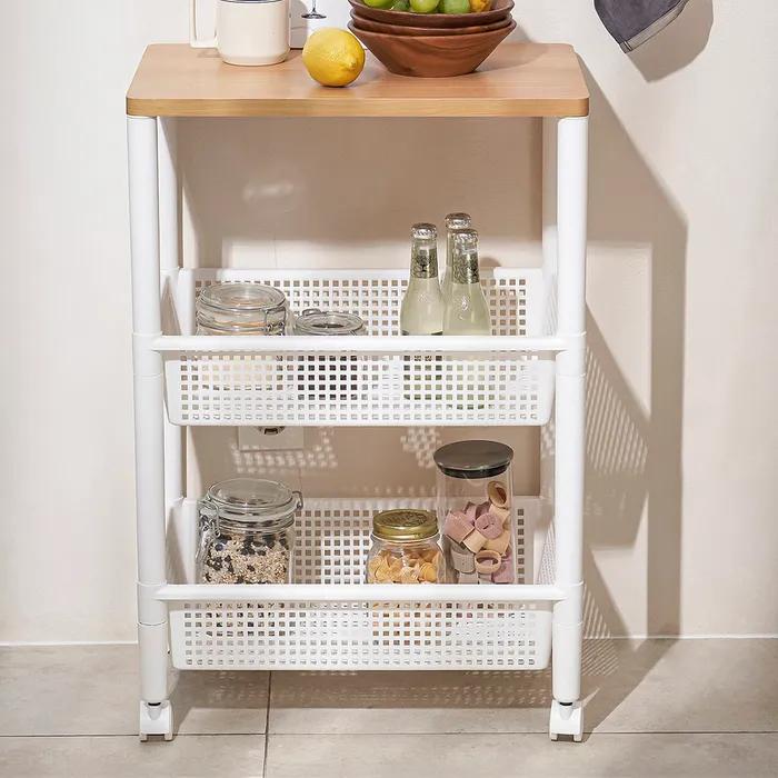 [JAJU/자주] 우든 심플 무빙 웨건