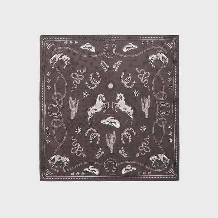 TVH WESTERN PATTERN BANDANA BROWN