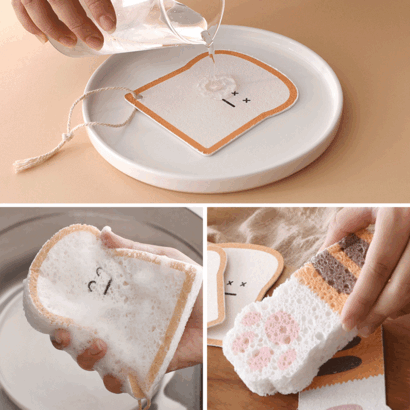 식빵&냥이 수세미 5P