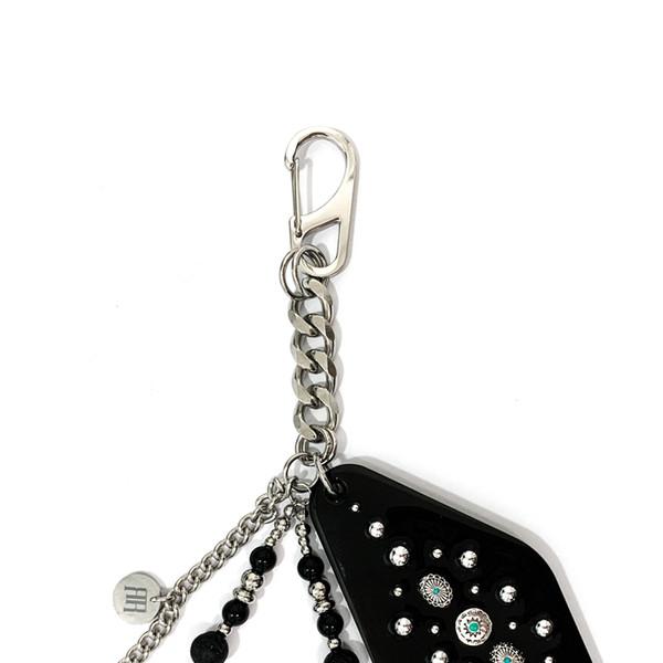 [재입고] MORGAN WESTERN ORNAMENT KEY RING / TURQUOISE&BLACK