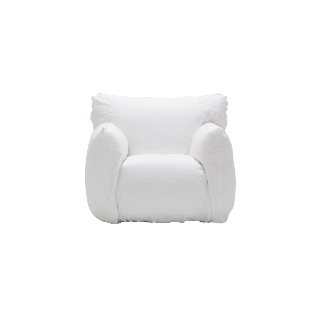 [제르바소니] [공식 수입 정품] 누볼라 05 라운지소파 (CAT.B. basic white fabric) + LINO BIANCO 리노비앙코 화이트 추가 커버 증정