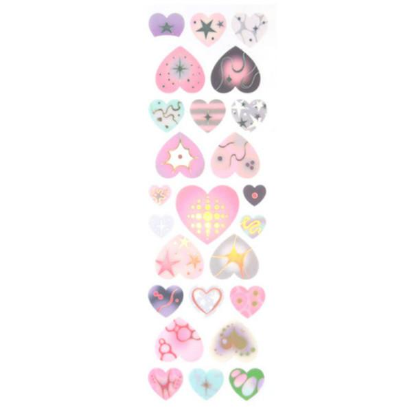 (st2krs) Fierce Pattern Hearts Sticker