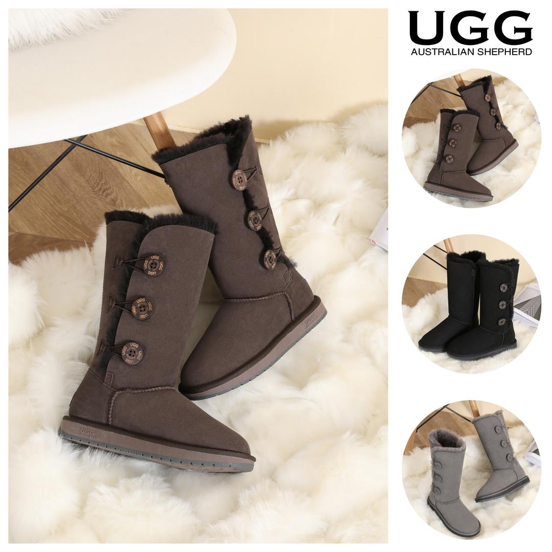 UGG 양털 부츠 에버 클래식 호주 남녀 톨 롱 버튼 어그 (3color) AS15902