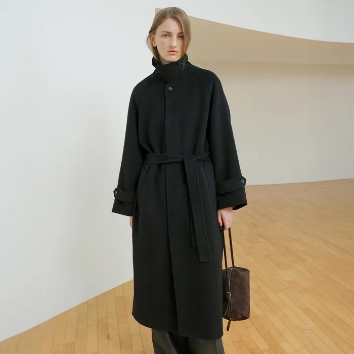 [3차] Handmade Wool Mac Coat - Black