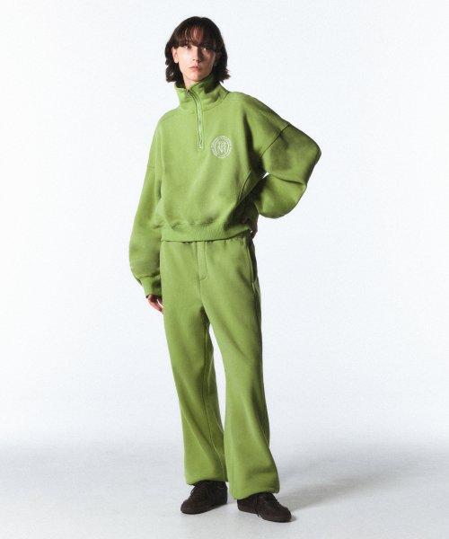 와이드 스웻팬츠_라이트 그린