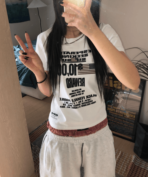 uu 세미크롭 반팔티 [화이트]