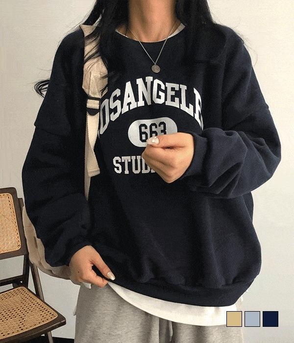 [무료배송] 스튜디오 레터링 양기모 루즈핏 맨투맨