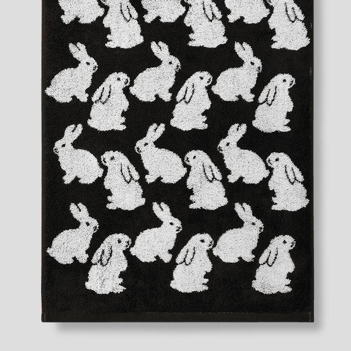 [29CM단독]타월로지스트x키티버니포니]Little Black Bunnies40x80cm