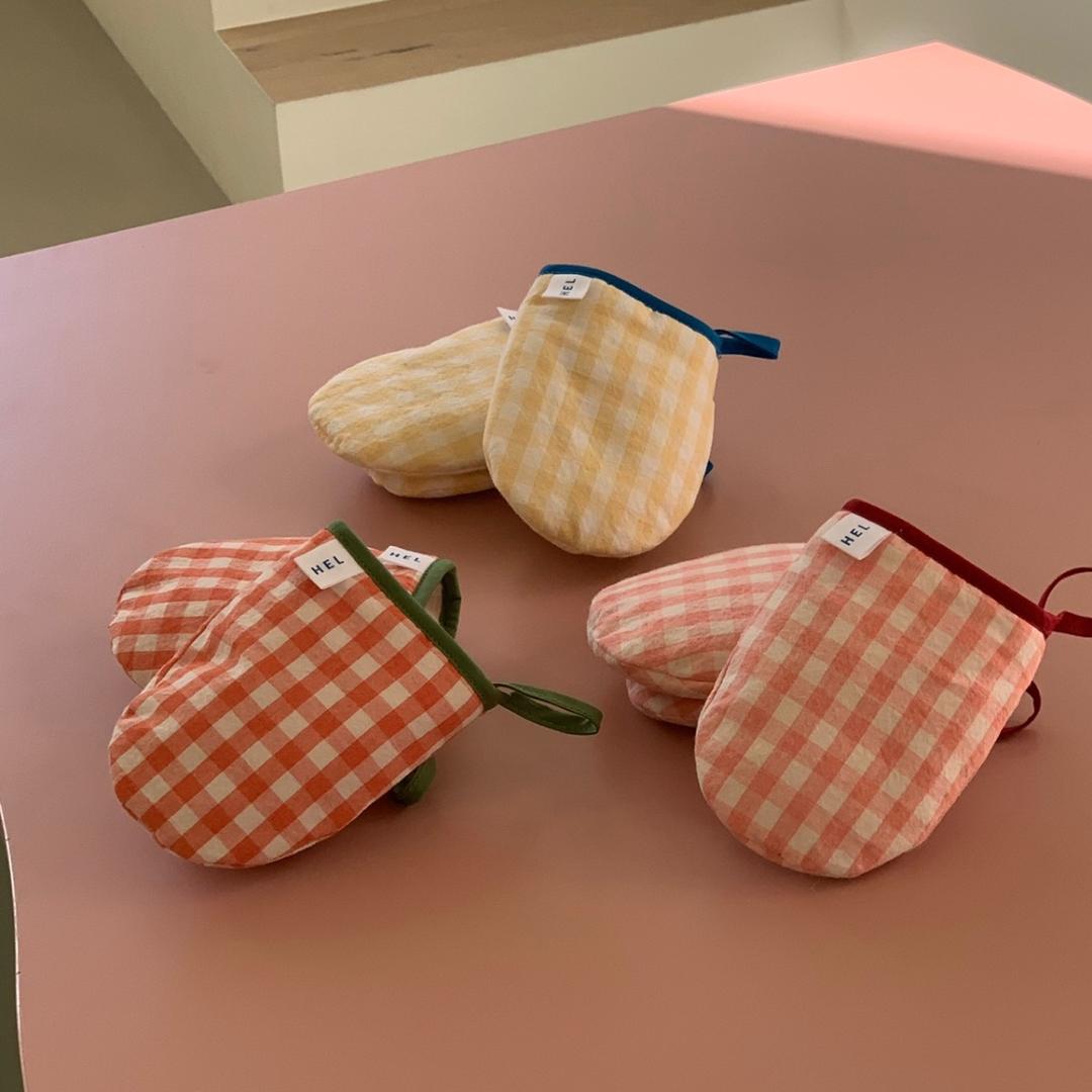 con check mini baking gloves - 3color [2개 1set]