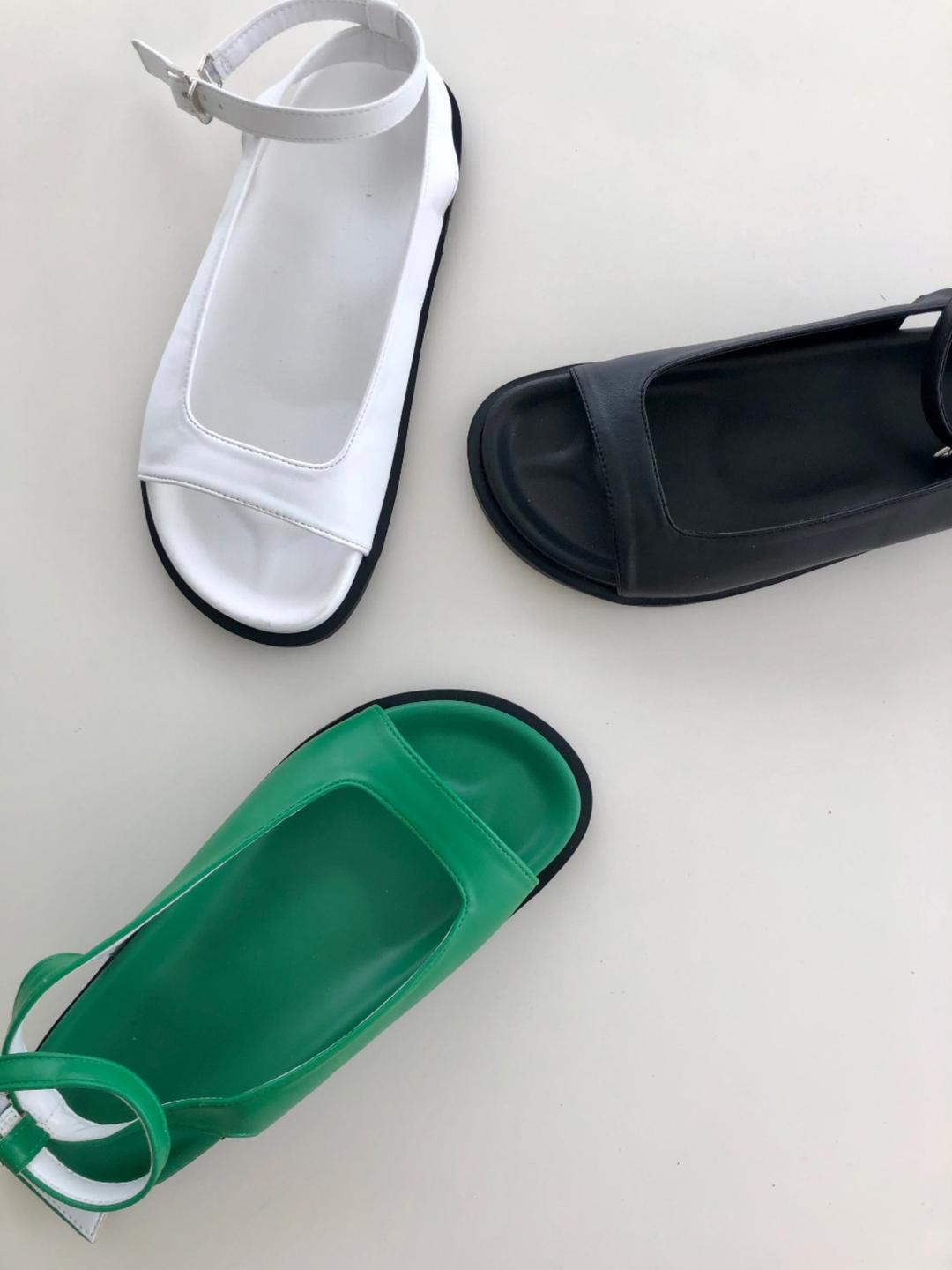 Toe-Open Round Strap Sandals