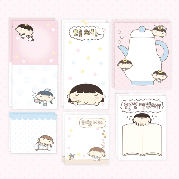 다꾸와 티타임.. 모조지 스티커 패키지