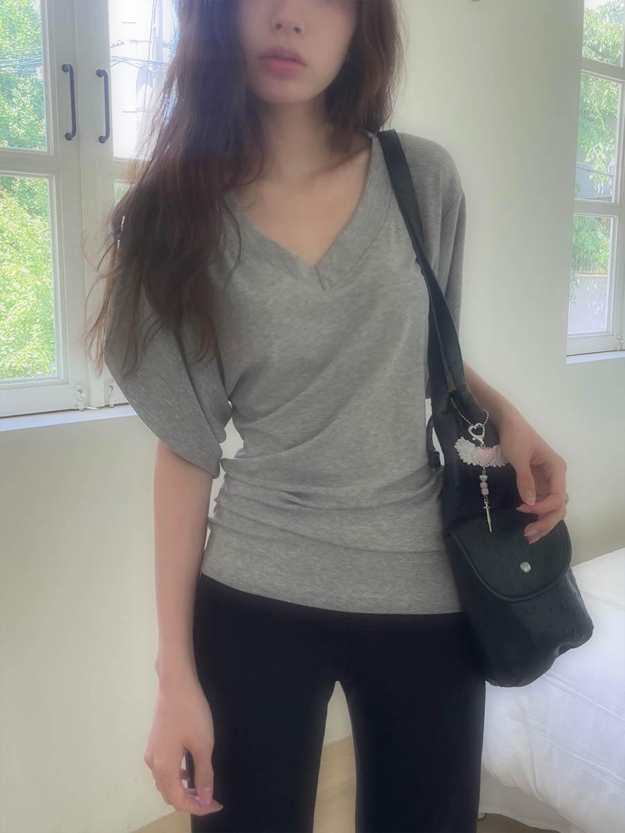 V drape slim top