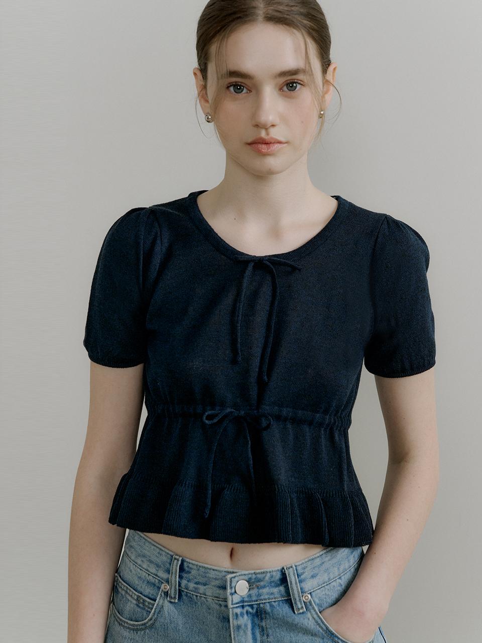 comos 1391 flare ribbon knit (navy)