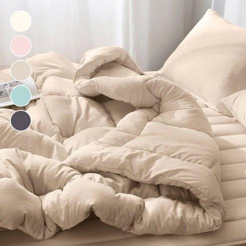 루아베 부드러운 워싱 차렵이불 세트 - 이불세트 | 쿠팡